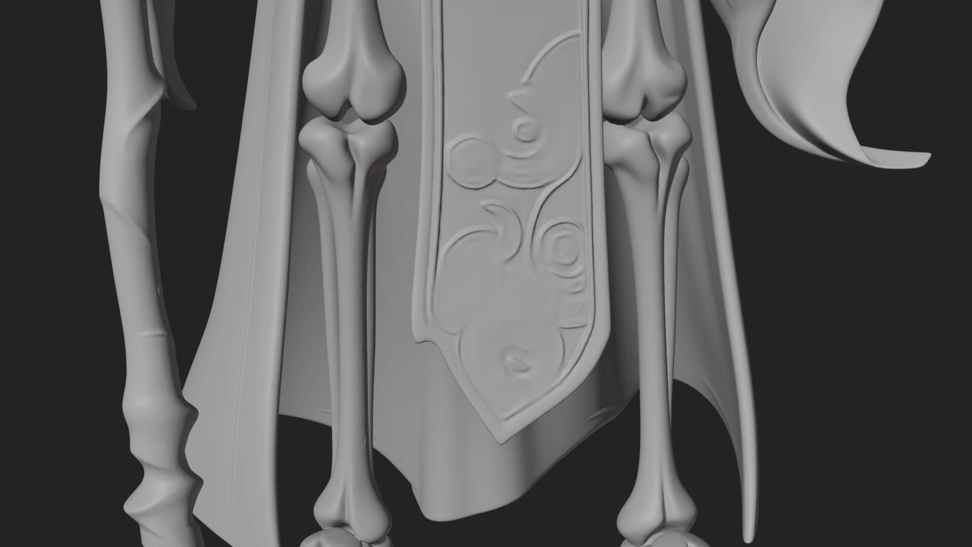Skeleton Lich Statue Design 17 3D Print Model 3D Model