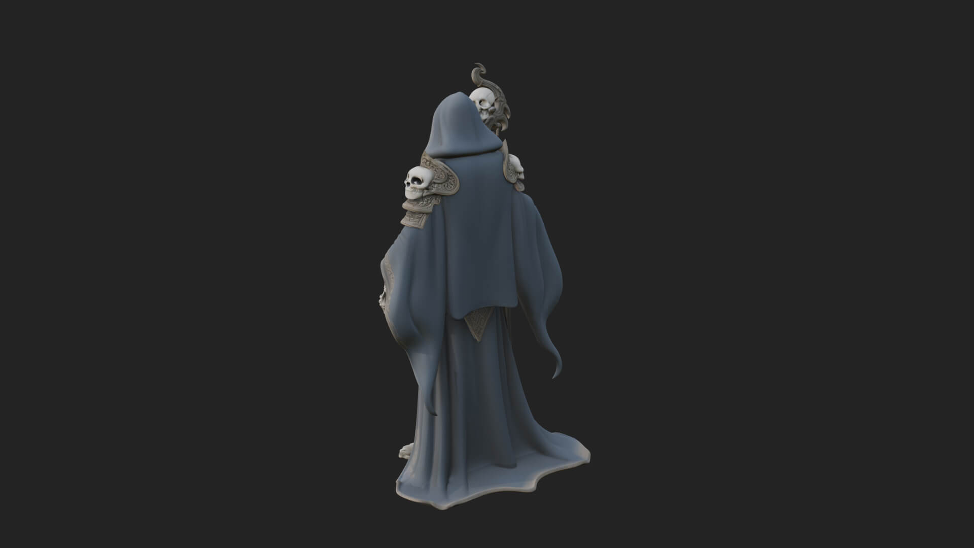 Skeleton Lich Statue Design 18 3D Print Model 3D Model