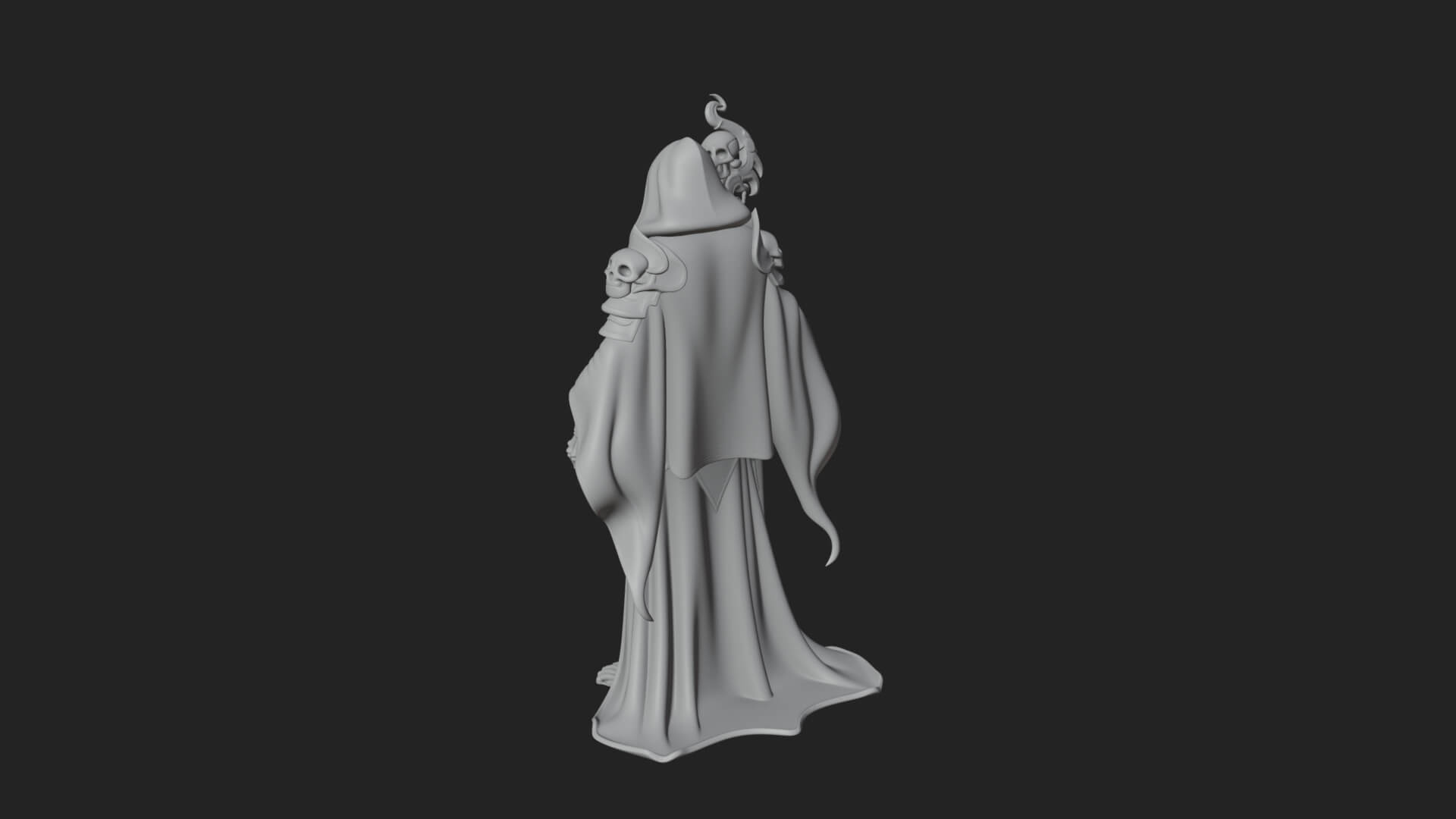Skeleton Lich Statue Design 18 3D Print Model 3D Model