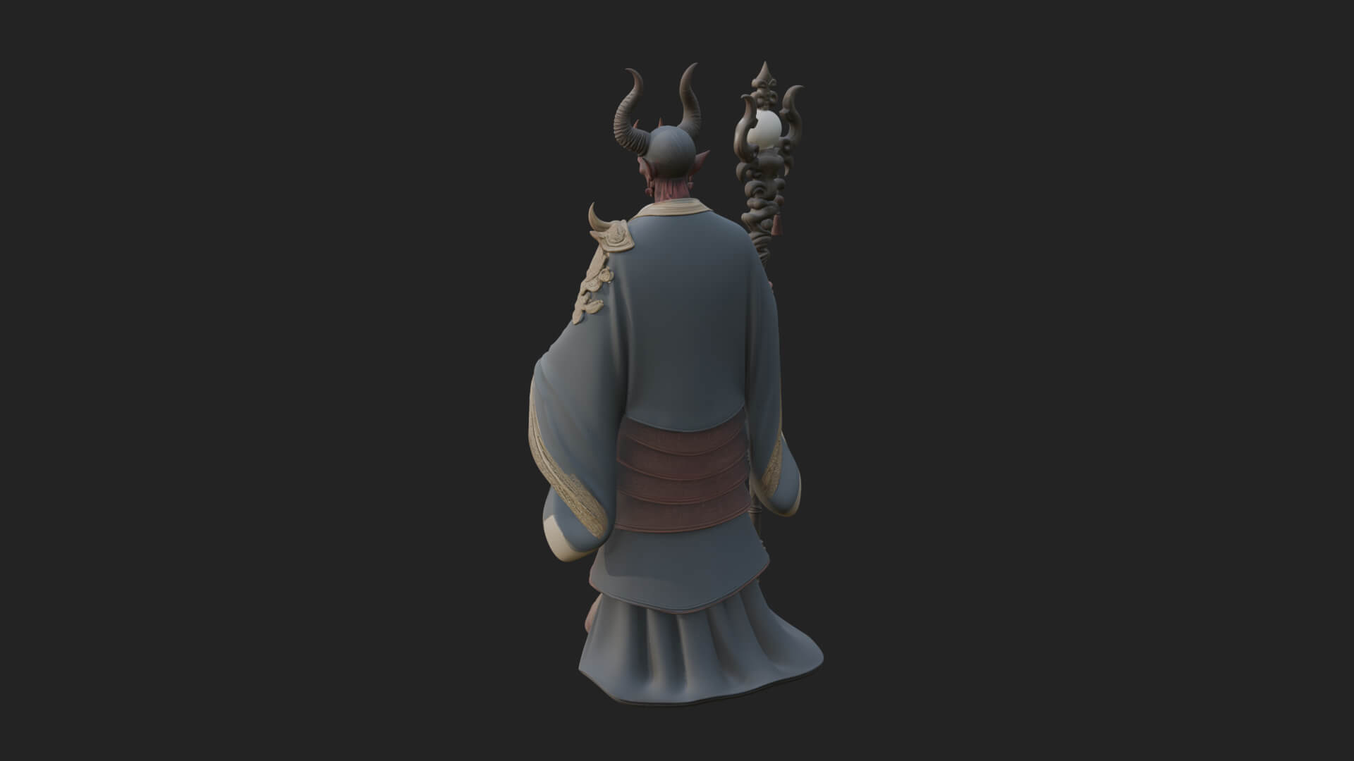 Skeleton Lich Statue Design 19 3D Print Model 3D Model