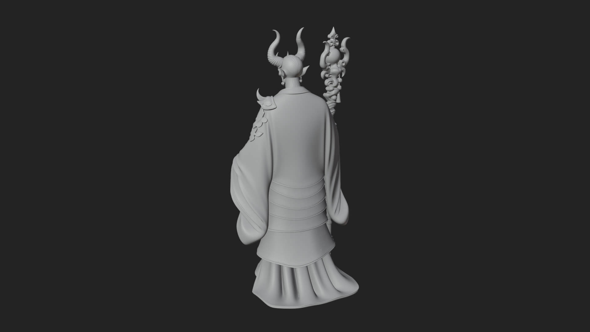 Skeleton Lich Statue Design 19 3D Print Model 3D Model