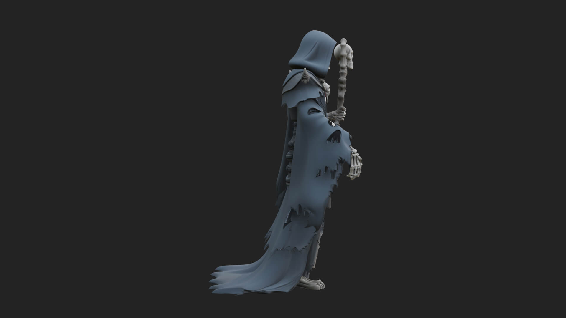 Skeleton Lich Statue Design 20 3D Print Model 3D Model