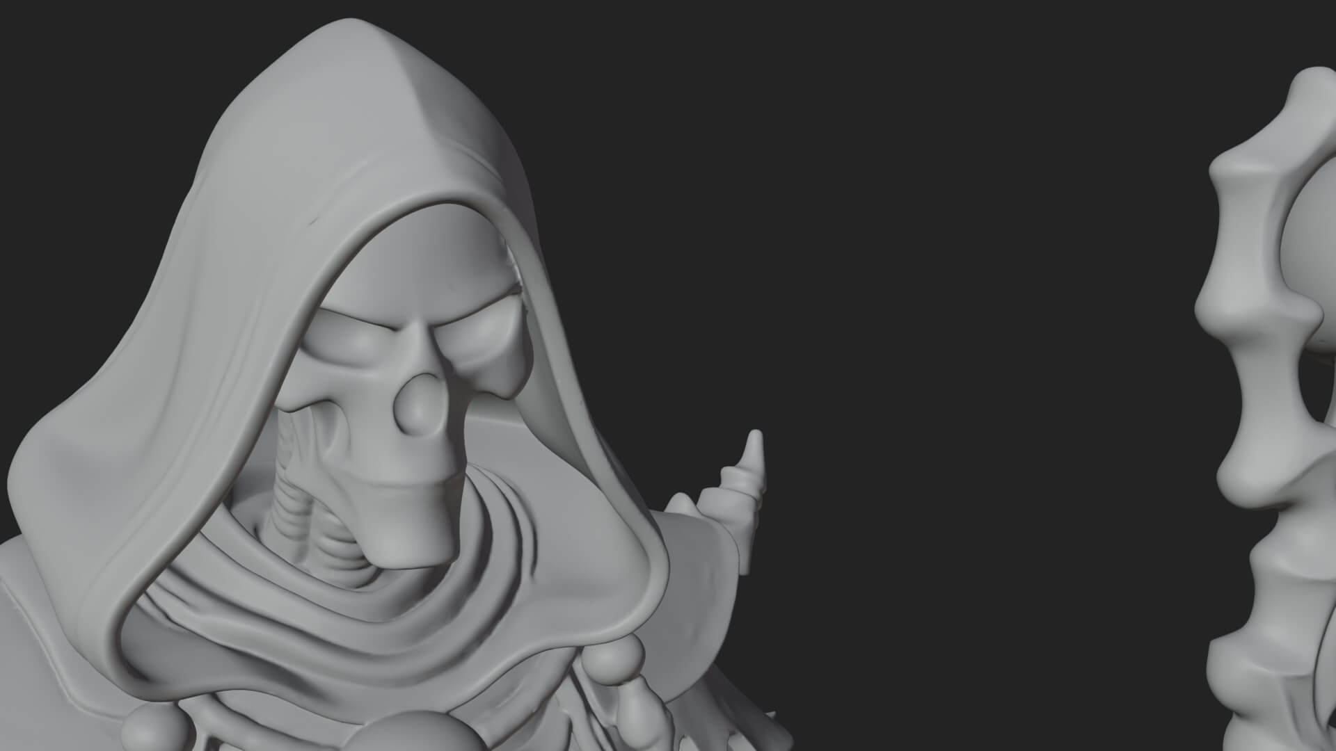 Skeleton Lich Statue Design 20 3D Print Model 3D Model