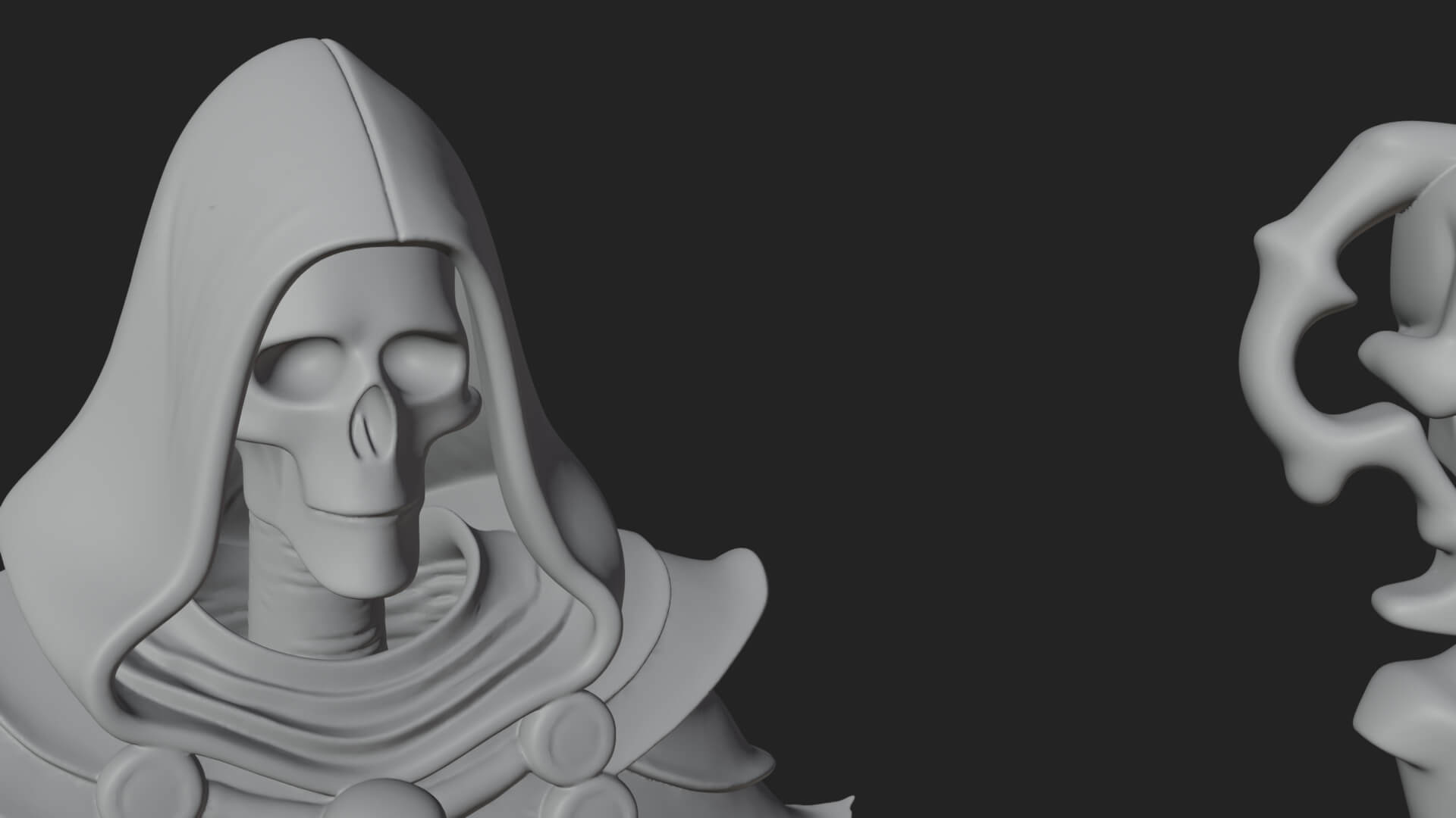 Skeleton Lich Statue Design 21 3D Print Model 3D Model
