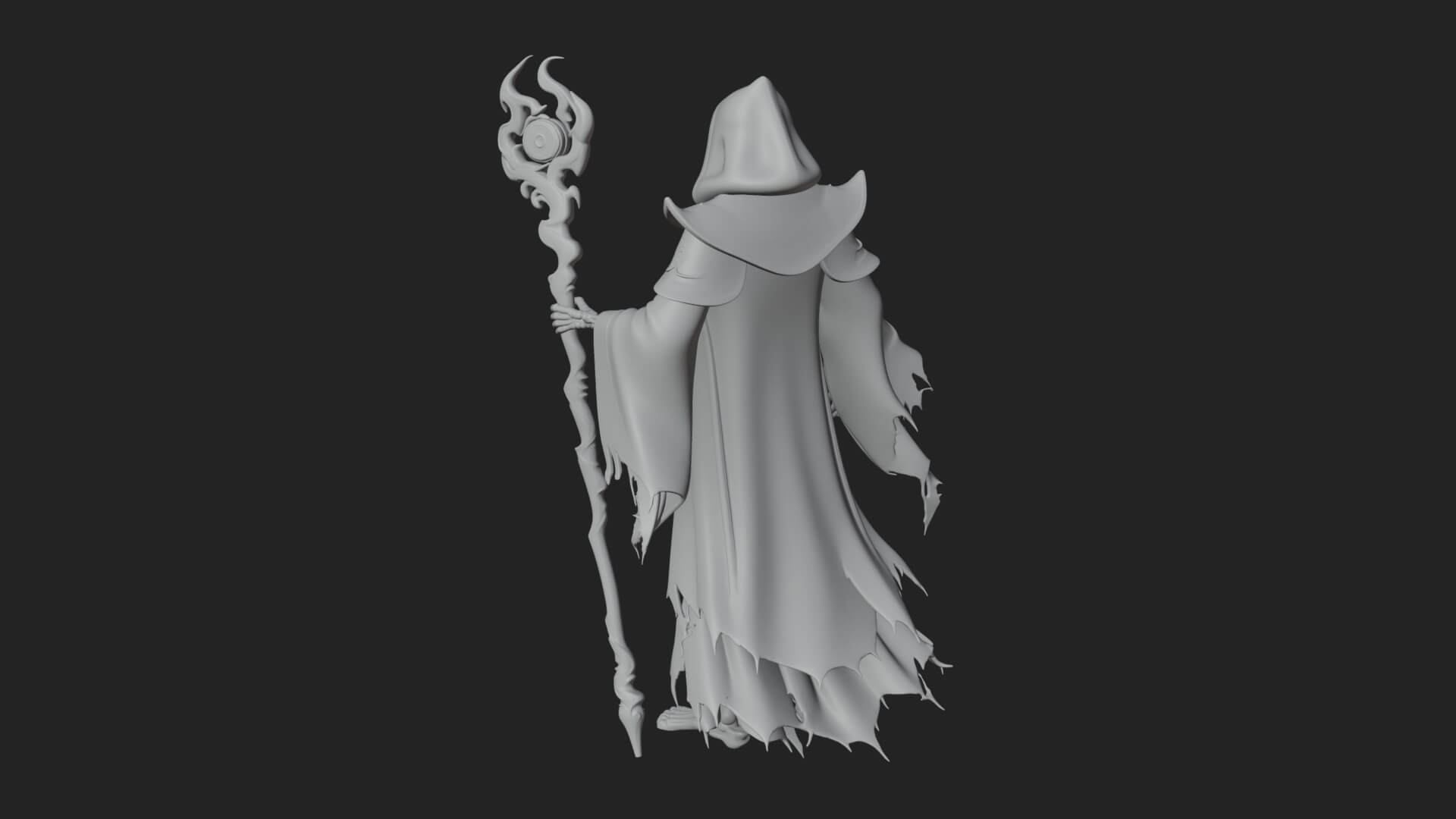 Skeleton Lich Statue Design 4 3D Print Model 3D Model