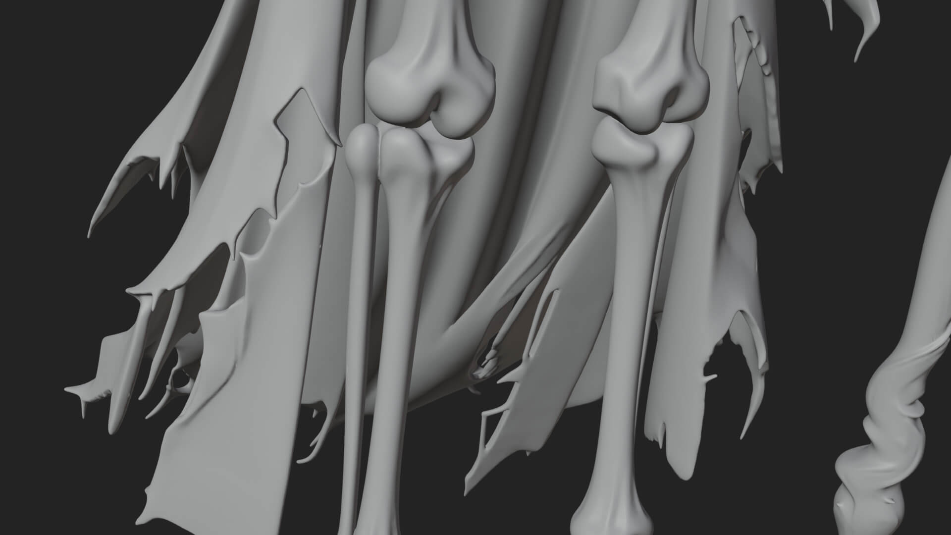 Skeleton Lich Statue Design 4 3D Print Model 3D Model