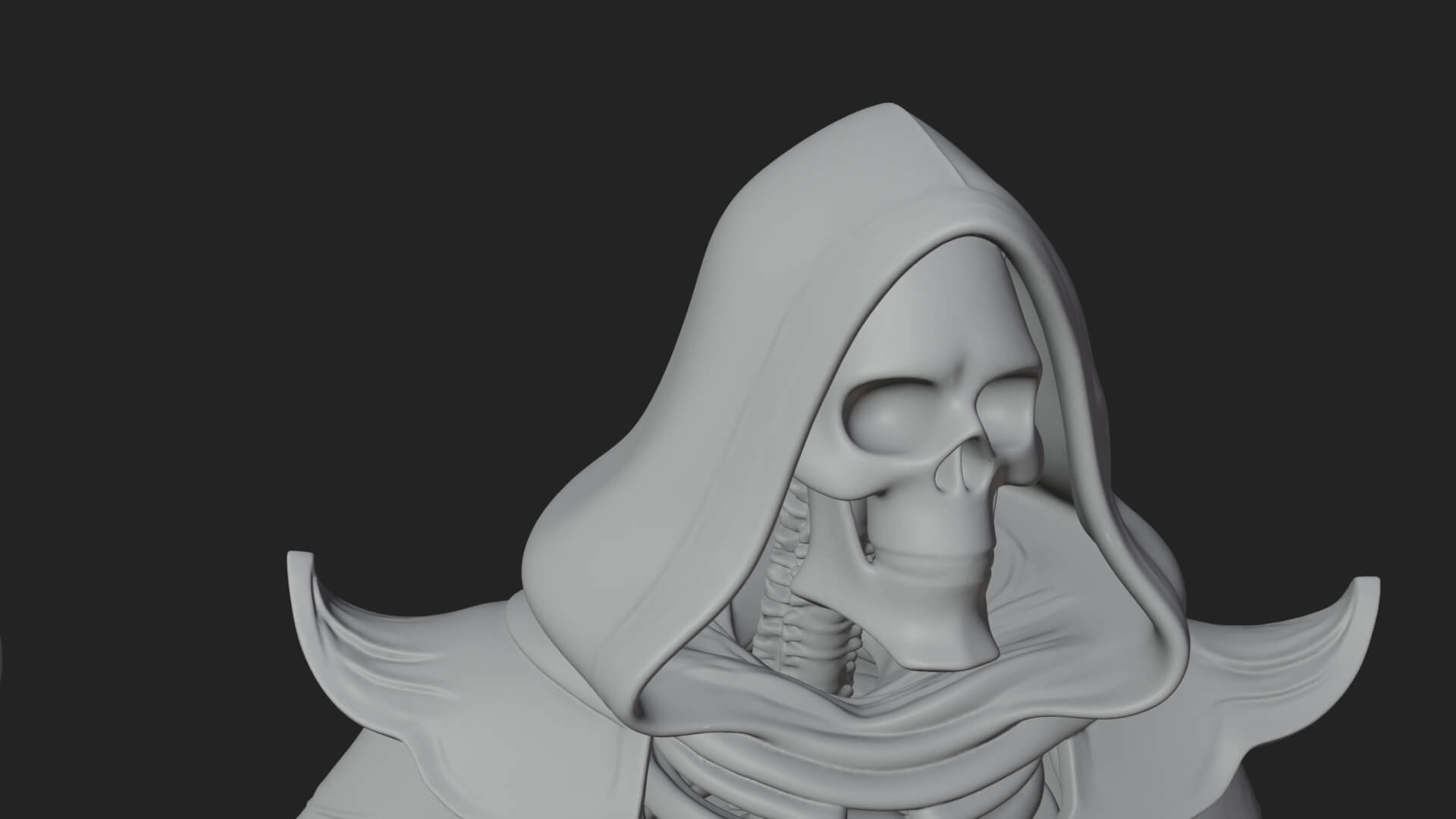 Skeleton Lich Statue Design 5 3D Print Model 3D Model