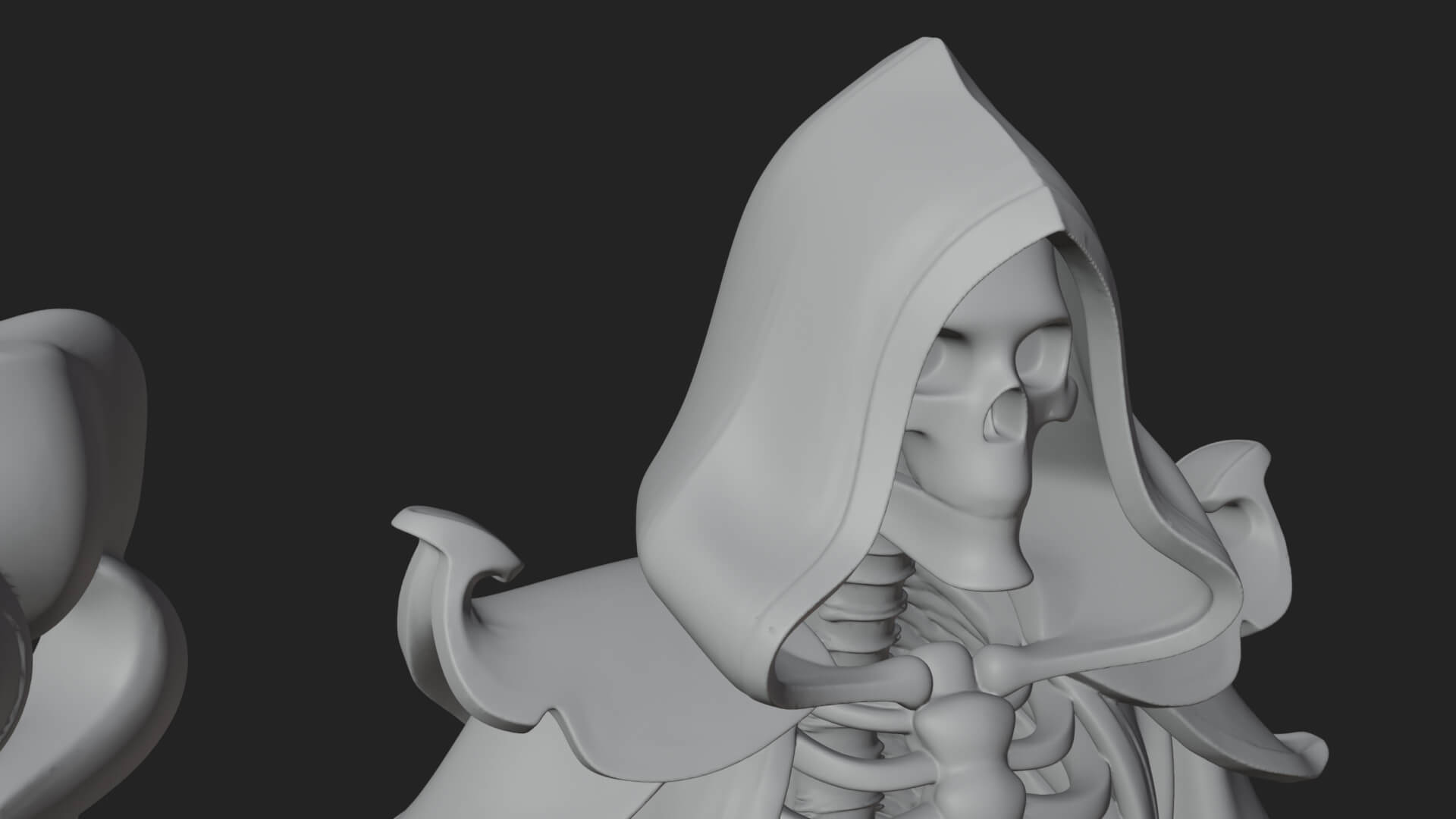 Skeleton Lich Statue Design 9 3D Print Model 3D Model