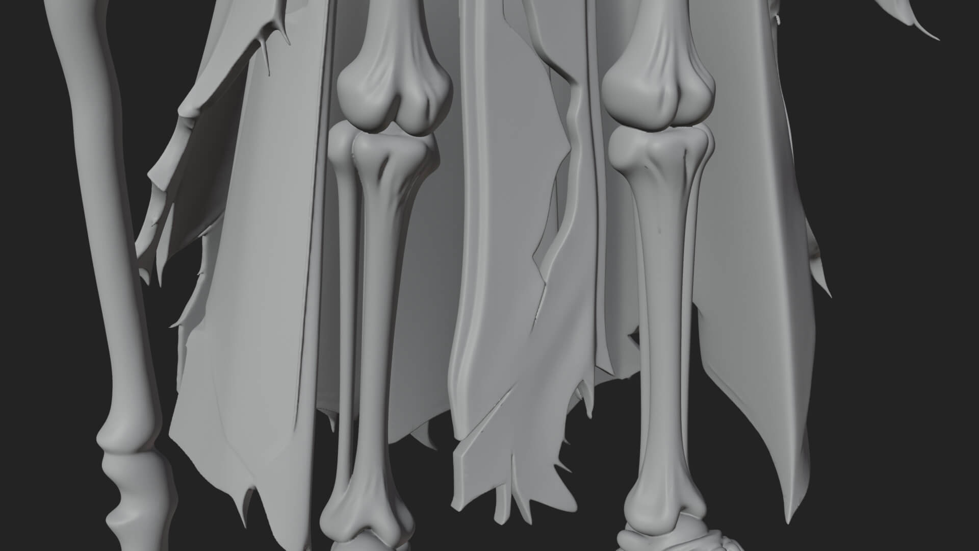 Skeleton Lich Statue Design 9 3D Print Model 3D Model