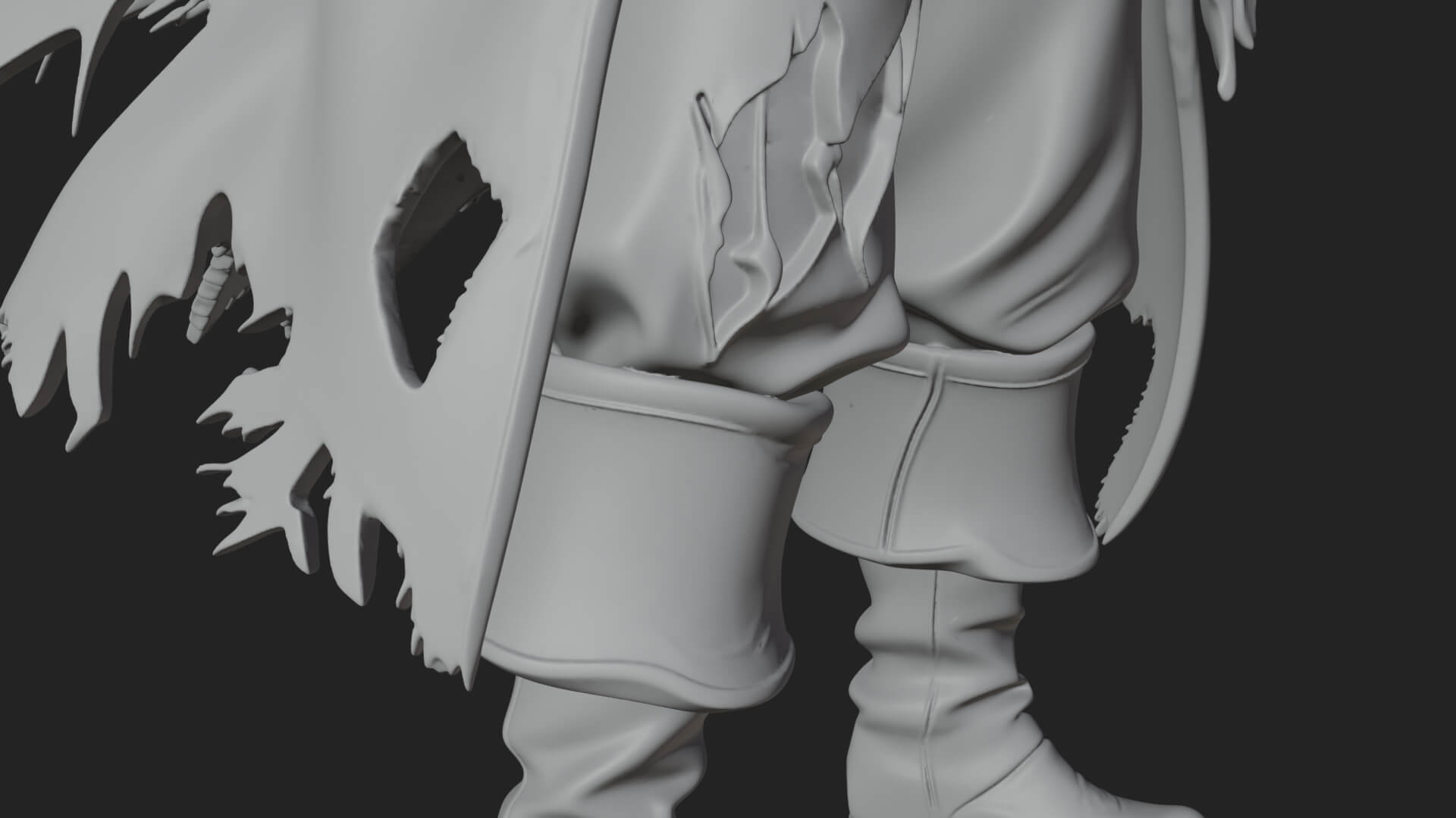 Skeleton Pirate Statue Design 11 3D Print Model 3D Model