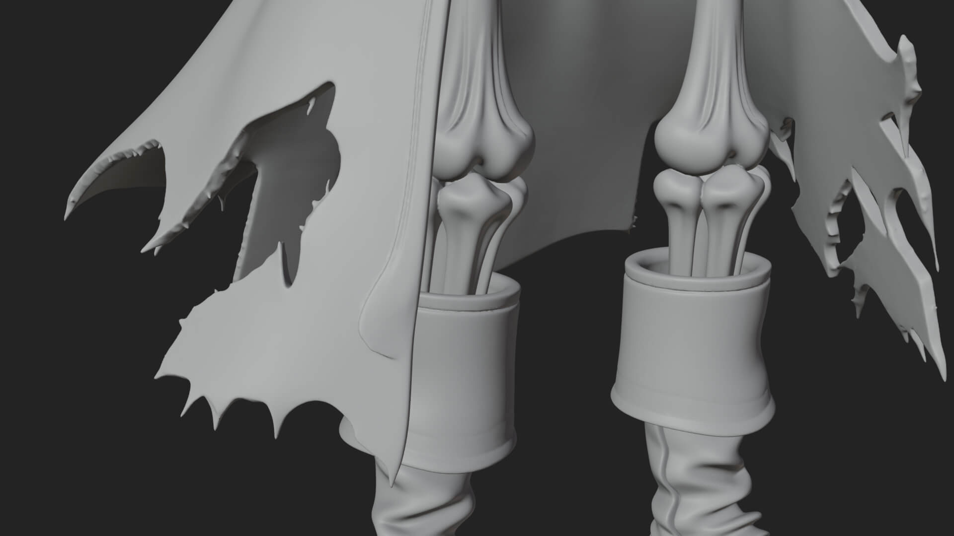 Skeleton Pirate Statue Design 5 3D Print Model 3D Model