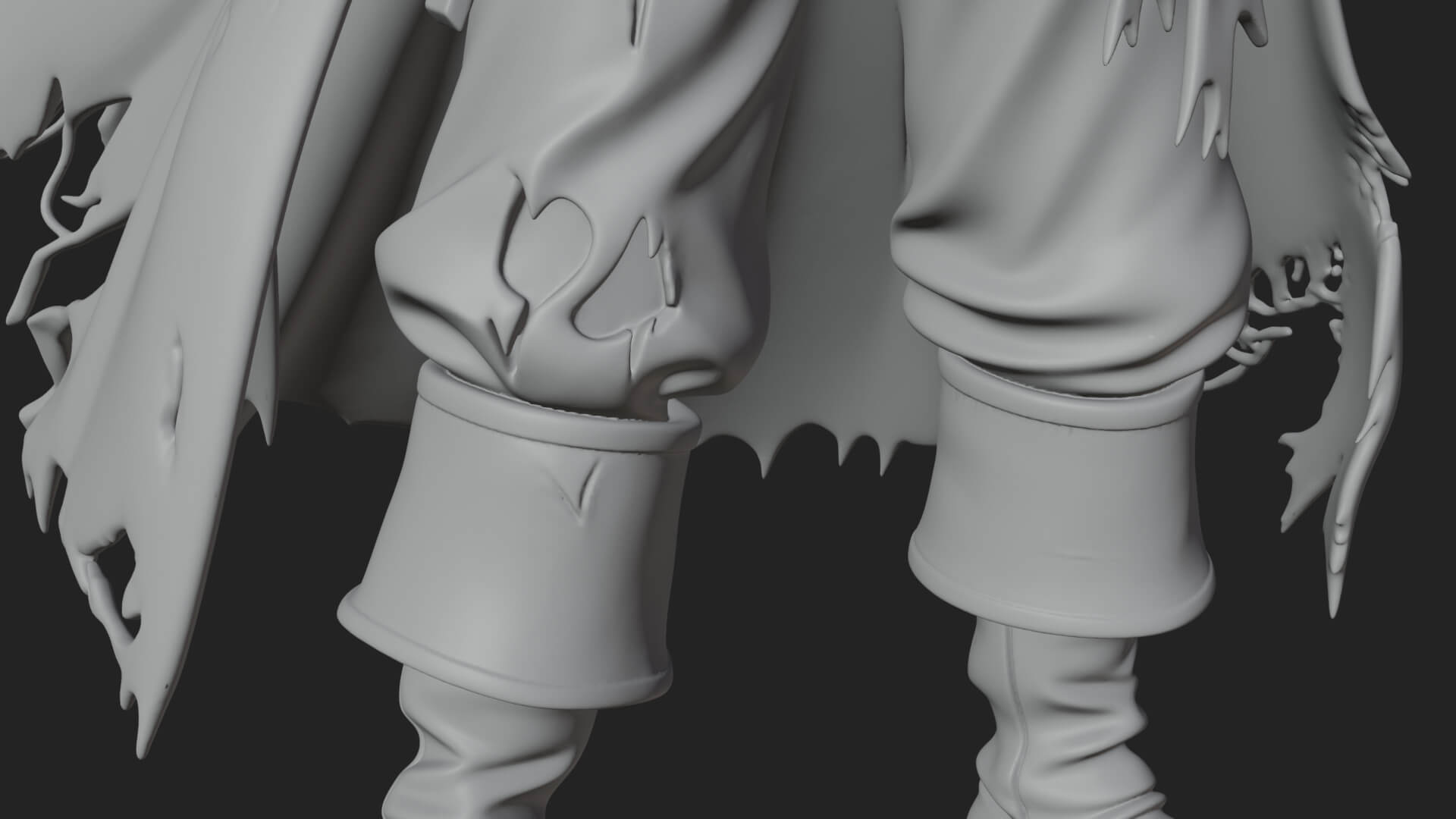 Skeleton Pirate Statue Design 7 3D Print Model 3D Model