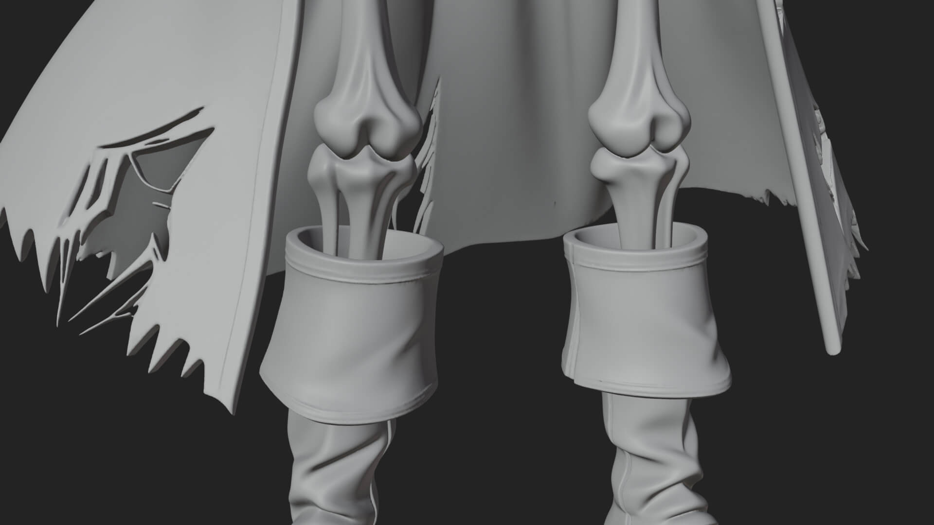 Skeleton Pirate Statue Design 9 3D Print Model 3D Model