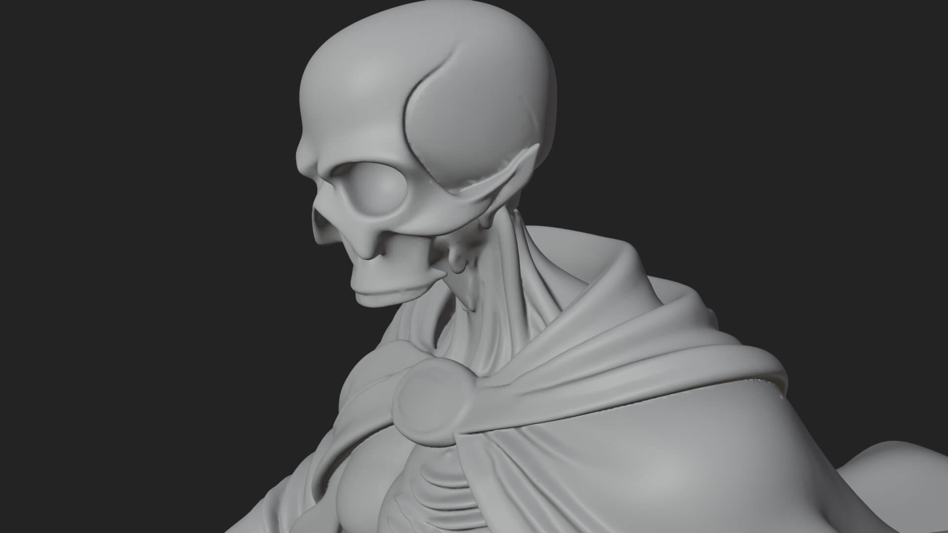 Skeleton Rider on Horse Statue Design 1 3D Print Model 3D Model