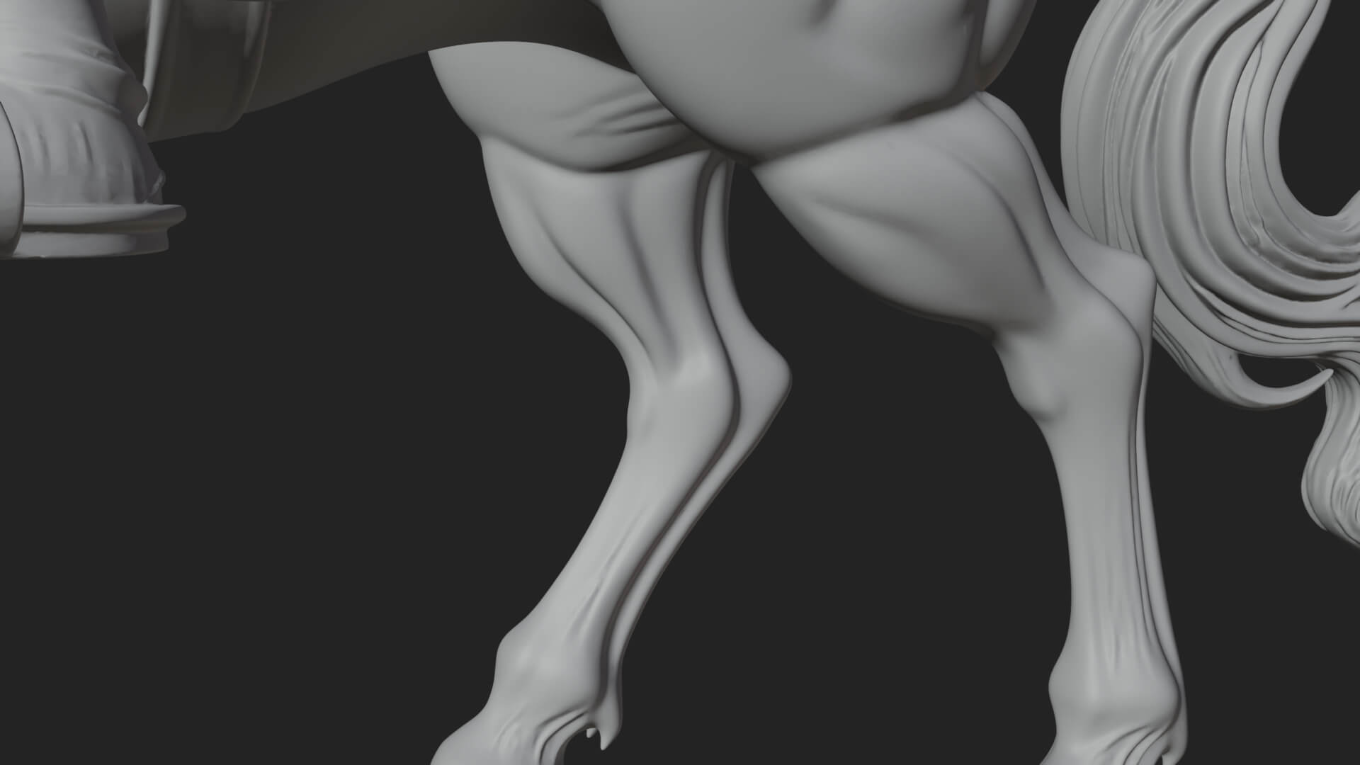 Skeleton Rider on Horse Statue Design 1 3D Print Model 3D Model