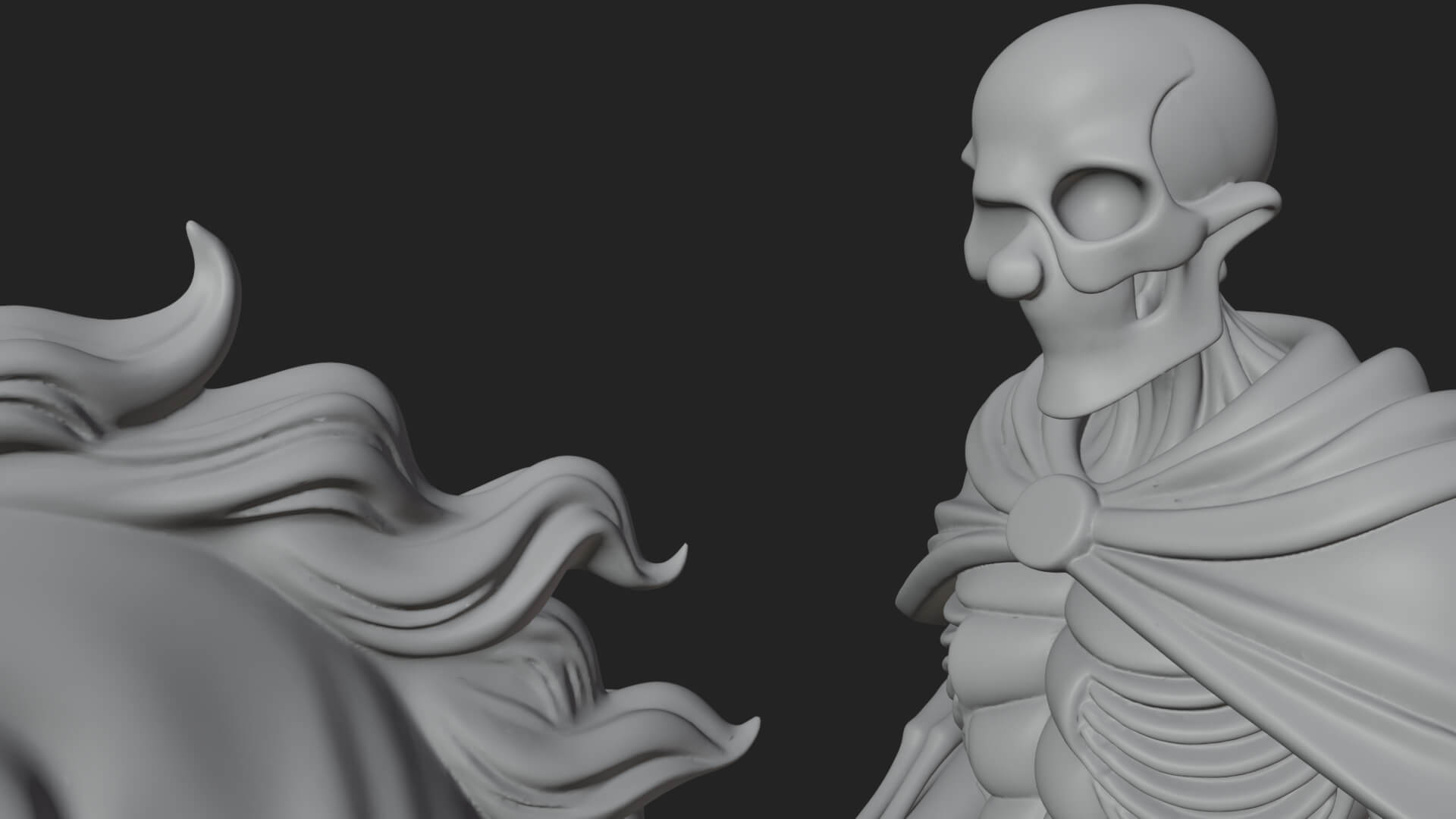Skeleton Rider on Horse Statue Design 2 3D Print Model 3D Model