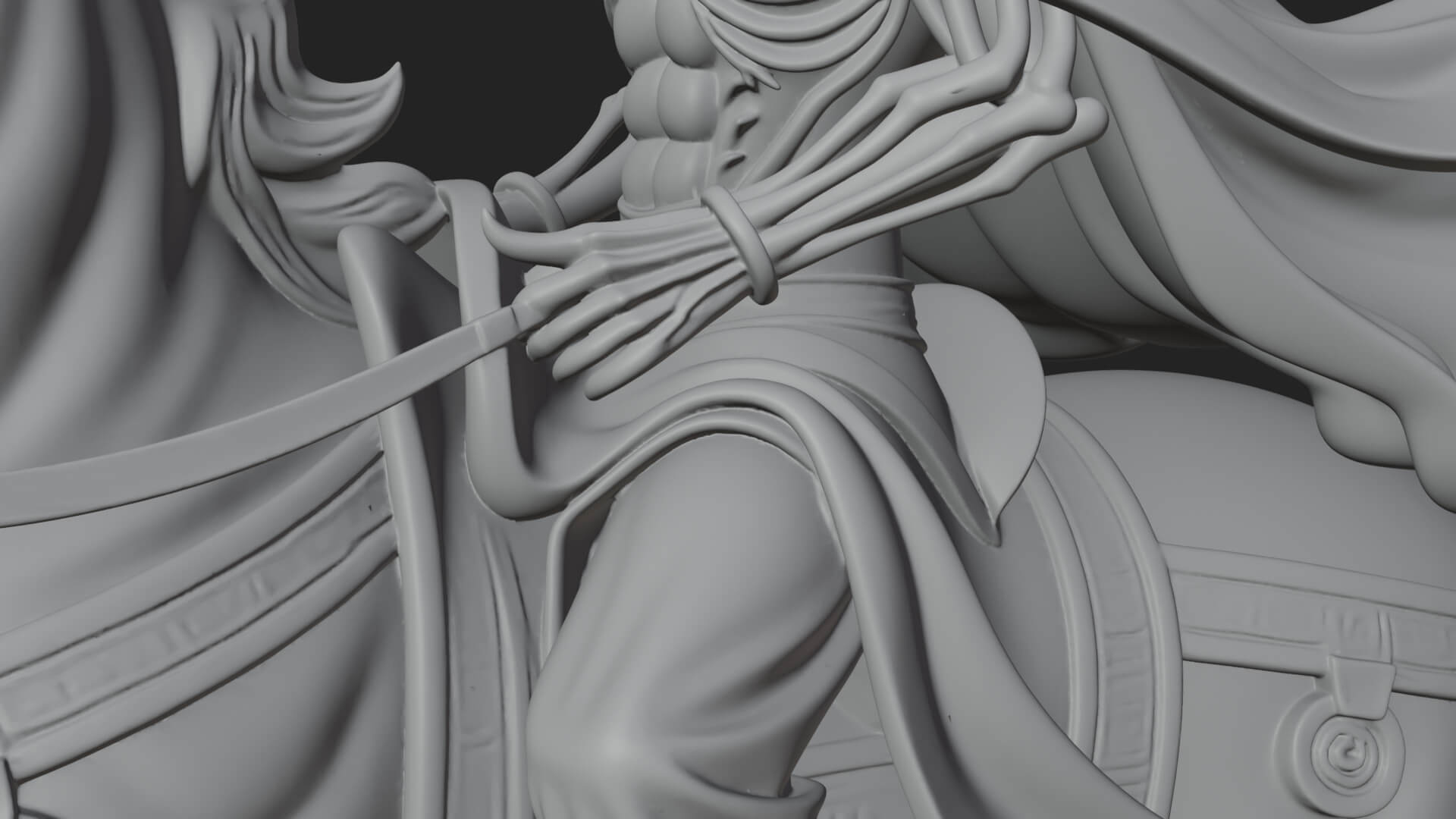 Skeleton Rider on Horse Statue Design 2 3D Print Model 3D Model