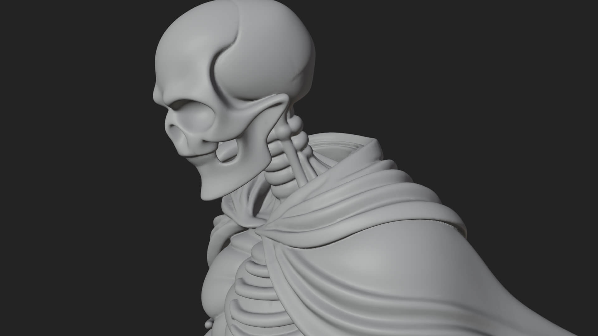 Skeleton Rider on Horse Statue Design 3 3D Print Model 3D Model