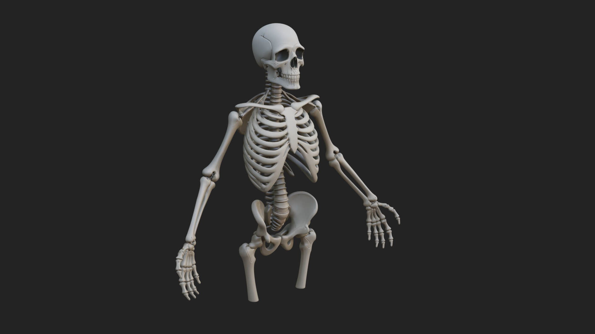 Skeleton Warrior Statue Design 11 3D Print Model 3D Model