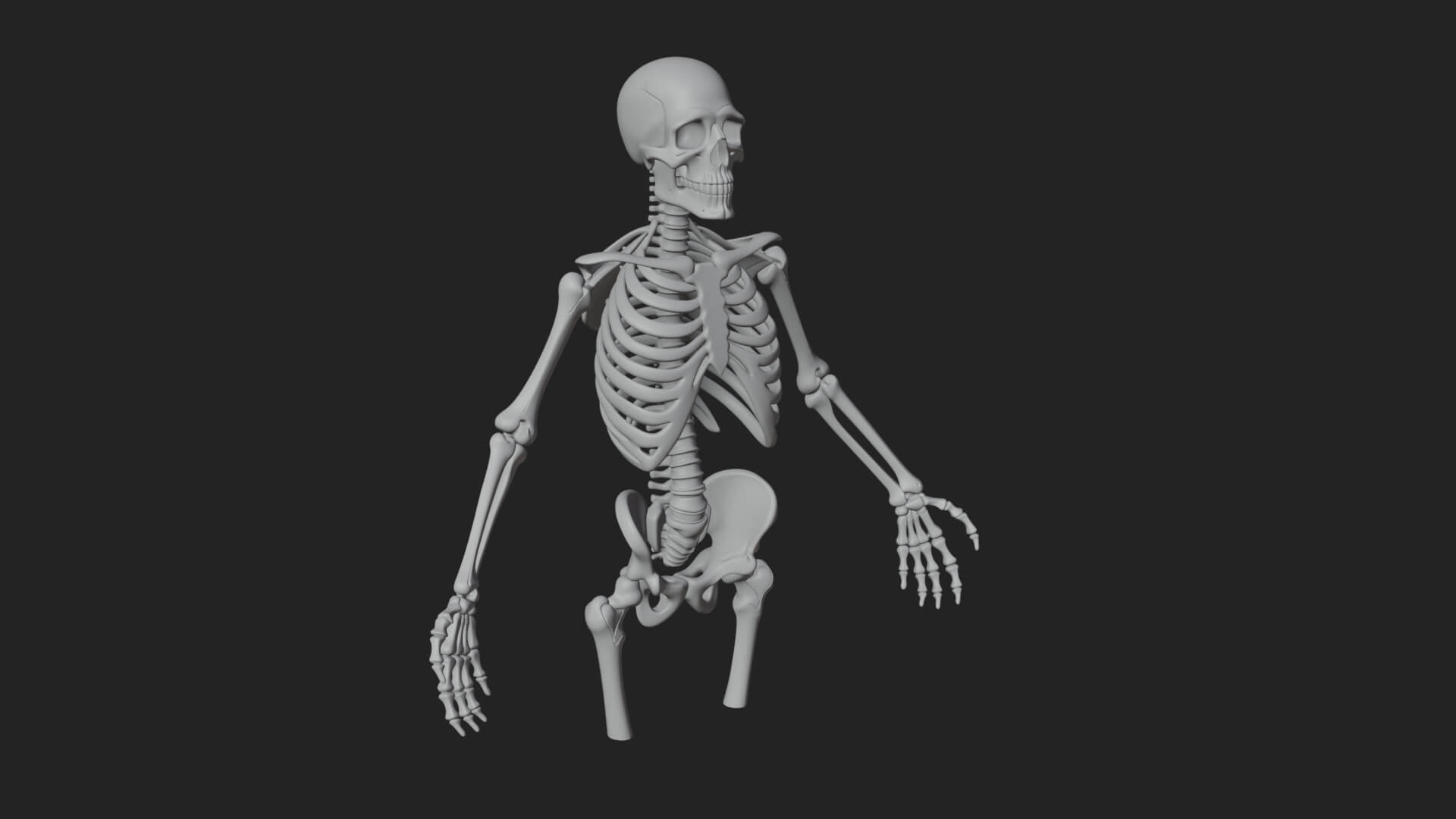Skeleton Warrior Statue Design 11 3D Print Model 3D Model