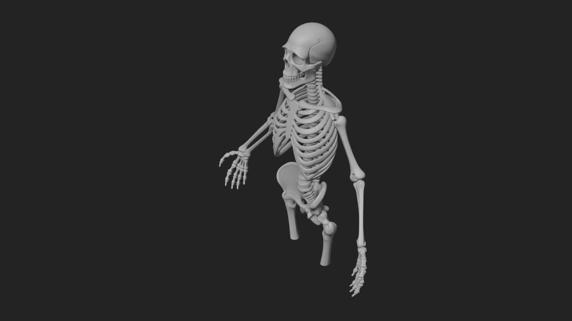 Skeleton Warrior Statue Design 11 3D Print Model 3D Model