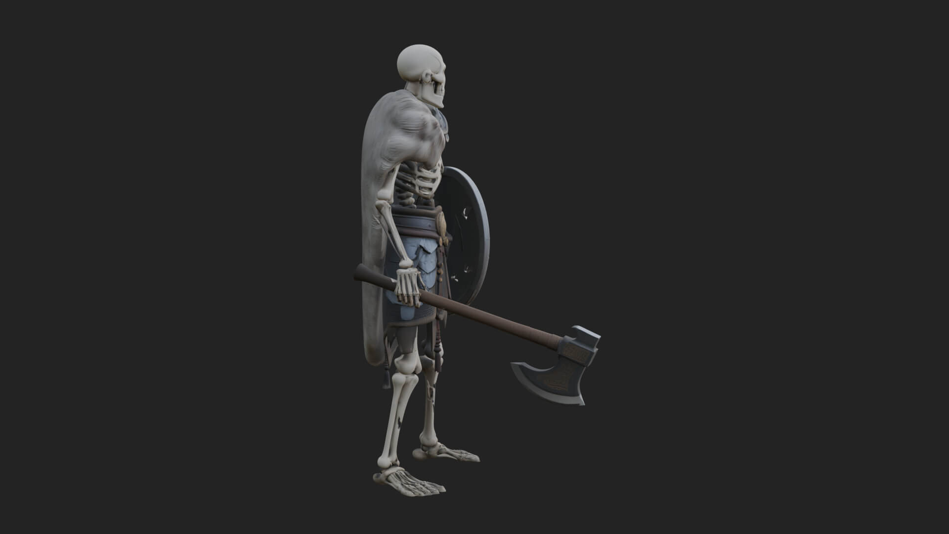 Skeleton Warrior Statue Design 12 3D Print Model 3D Model