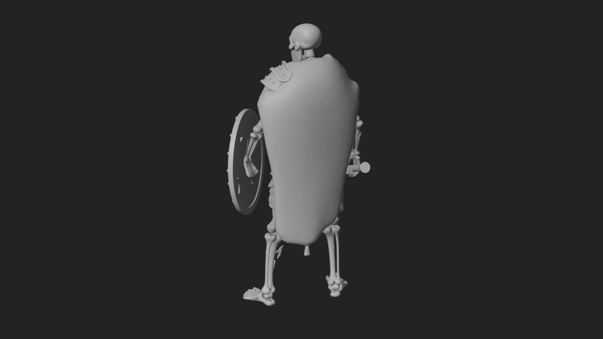 Skeleton Warrior Statue Design 12 3D Print Model 3D Model