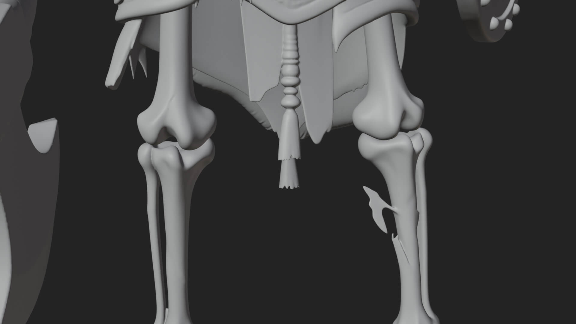 Skeleton Warrior Statue Design 12 3D Print Model 3D Model