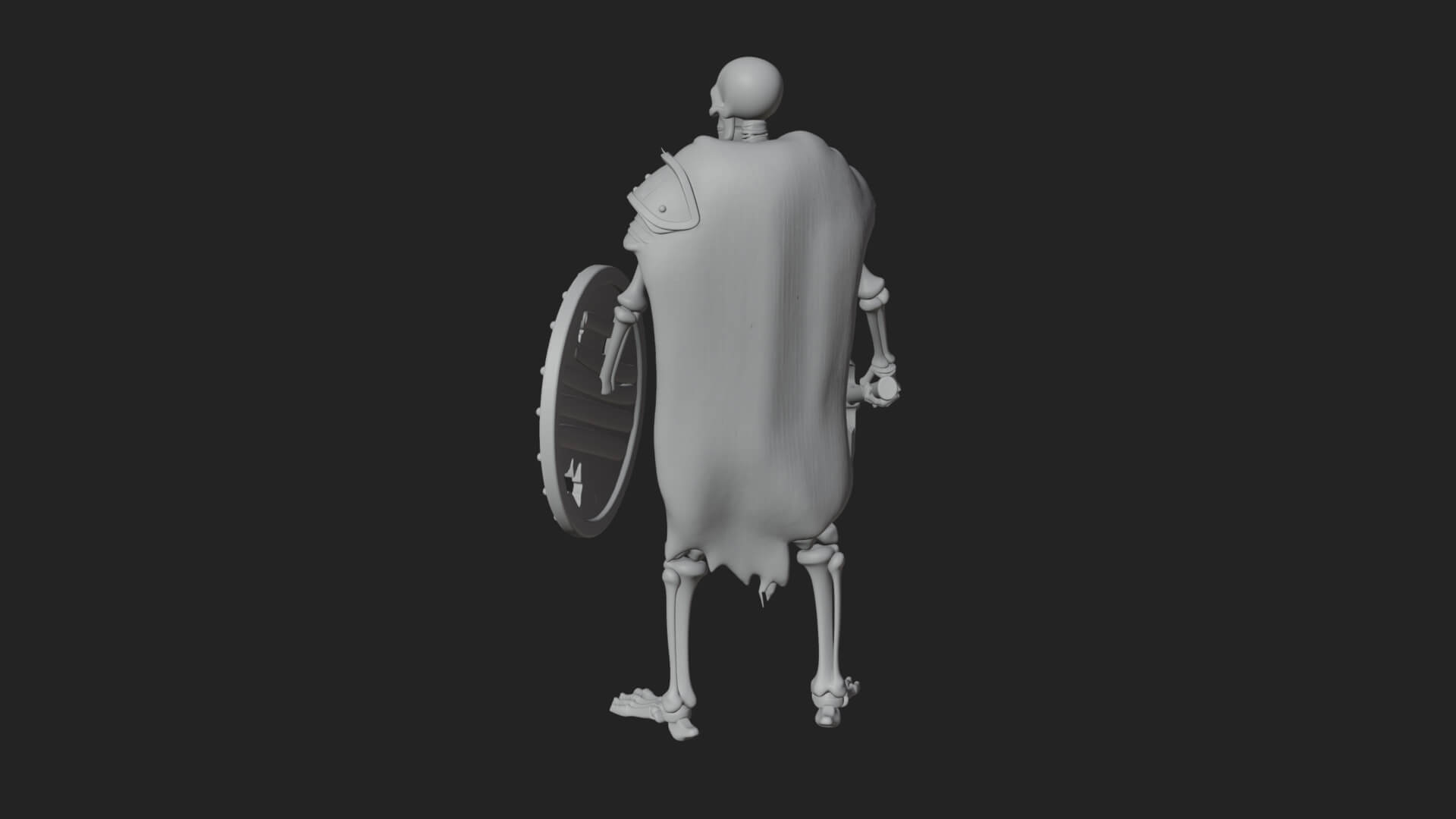 Skeleton Warrior Statue Design 14 3D Print Model 3D Model