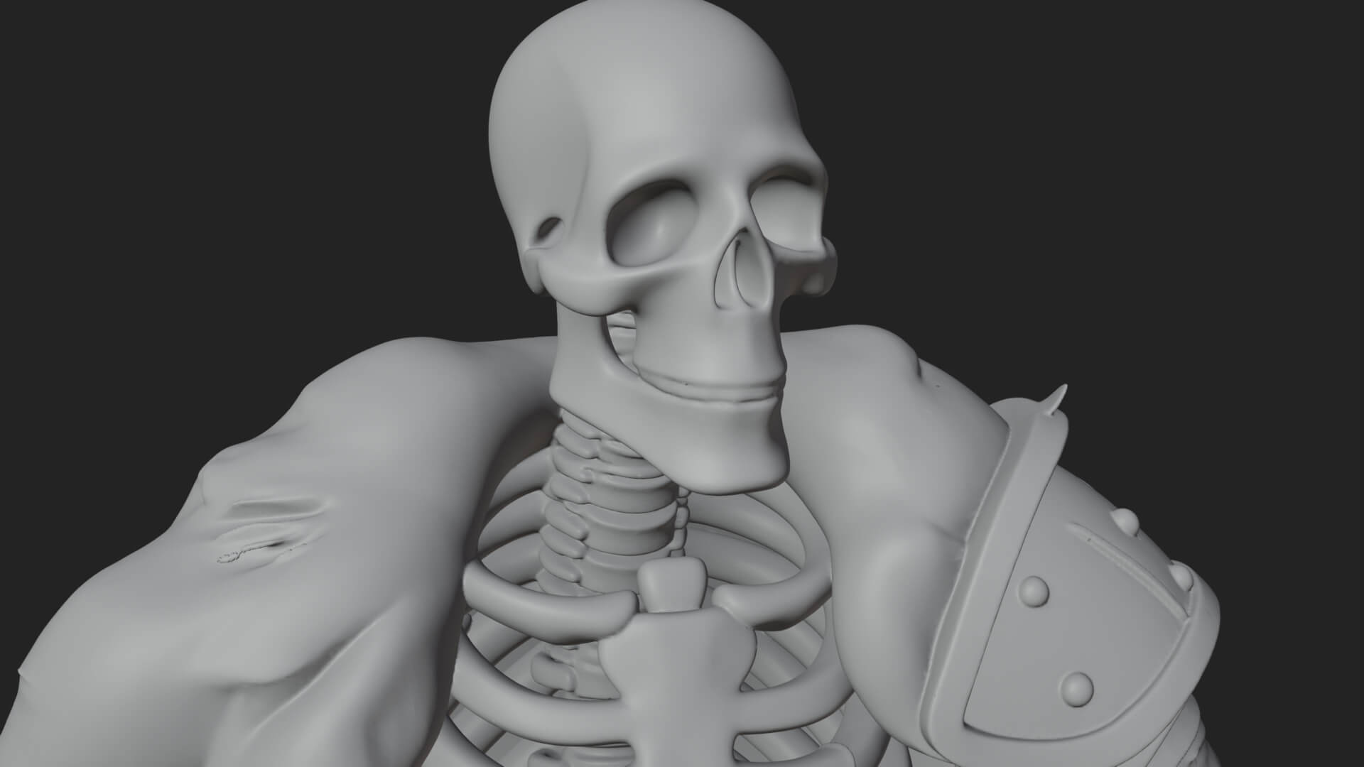 Skeleton Warrior Statue Design 14 3D Print Model 3D Model