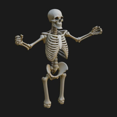 Skeleton Warrior Statue Design 15 3D Print Model