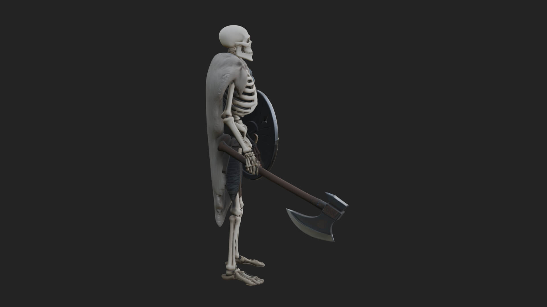 Skeleton Warrior Statue Design 16 3D Print Model 3D Model