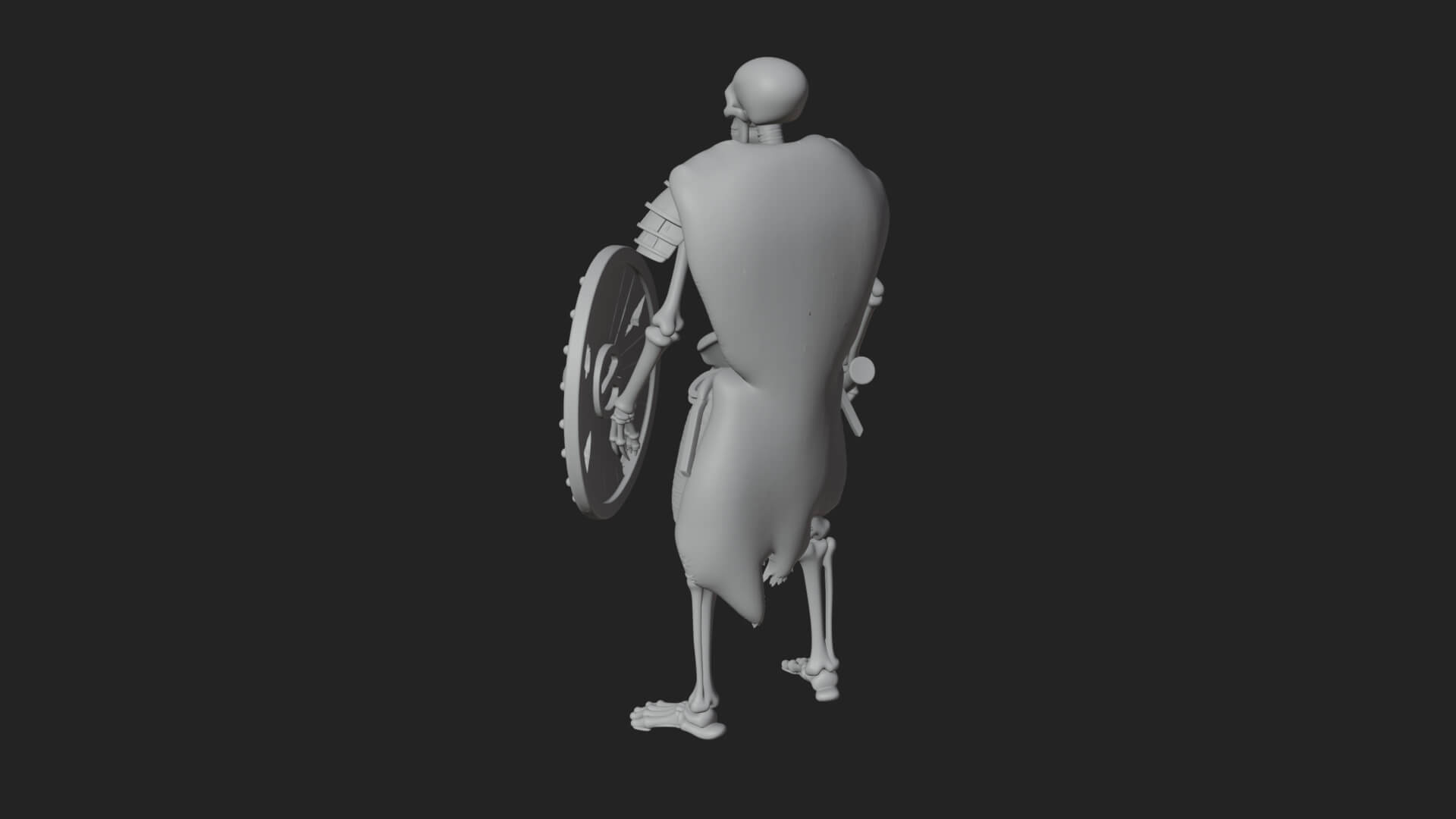 Skeleton Warrior Statue Design 16 3D Print Model 3D Model