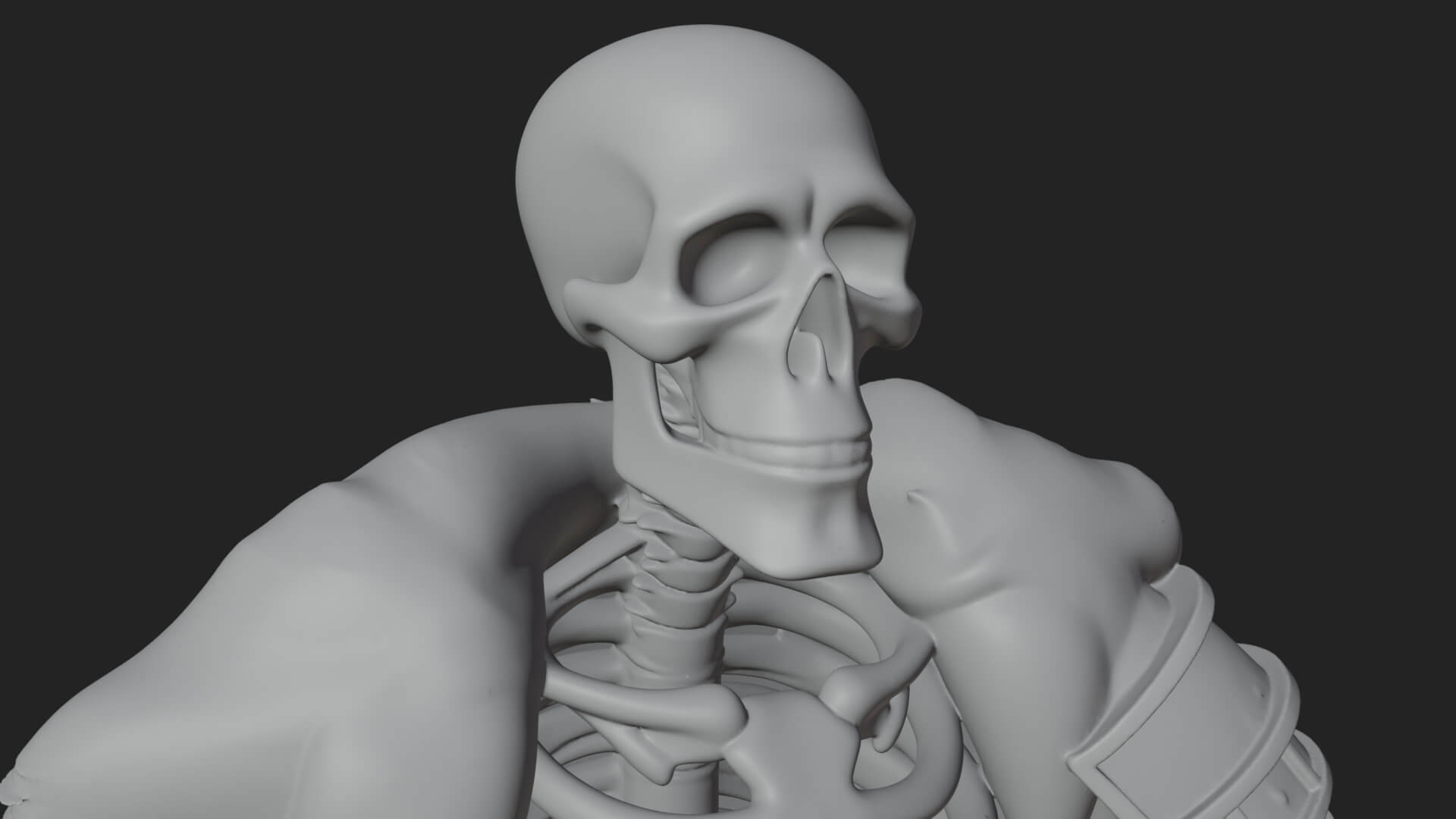 Skeleton Warrior Statue Design 16 3D Print Model 3D Model