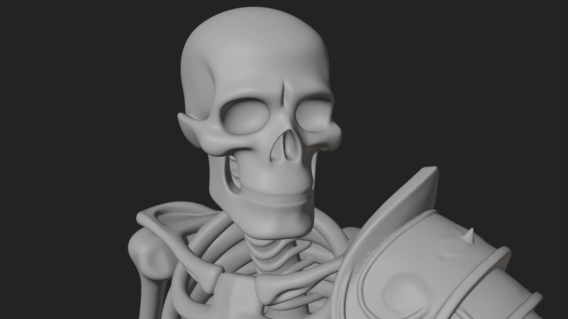 Skeleton Warrior Statue Design 17 3D Print Model 3D Model