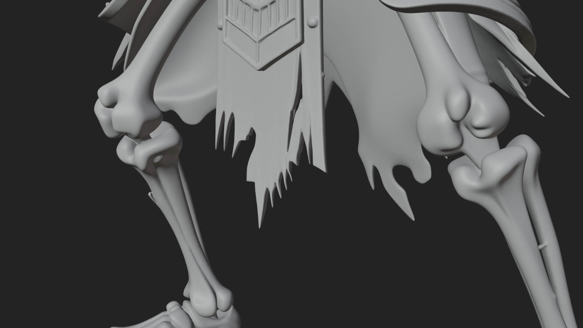 Skeleton Warrior Statue Design 17 3D Print Model 3D Model