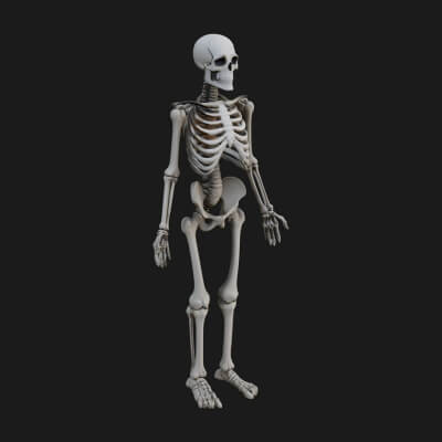Skeleton Warrior Statue Design 18 3D Print Model