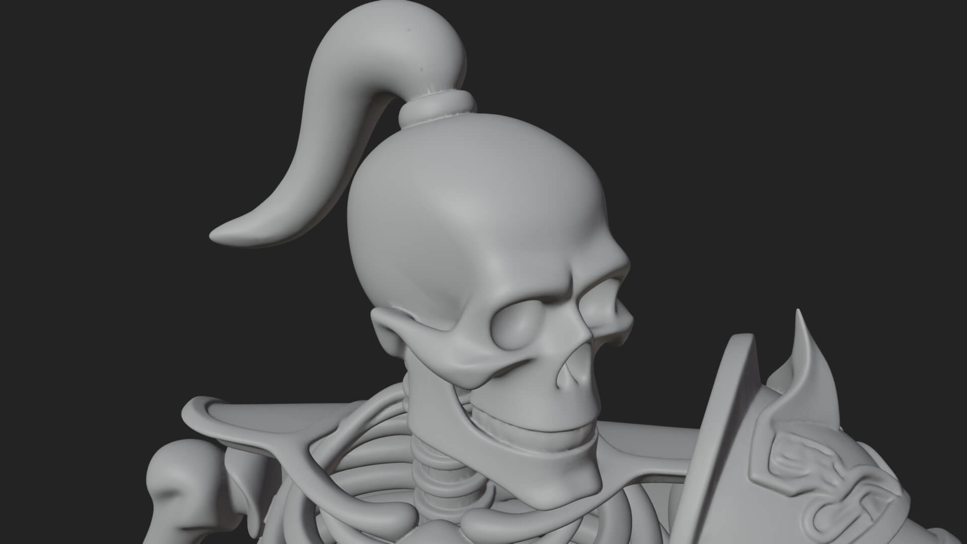 Skeleton Warrior Statue Design 20 3D Print Model 3D Model