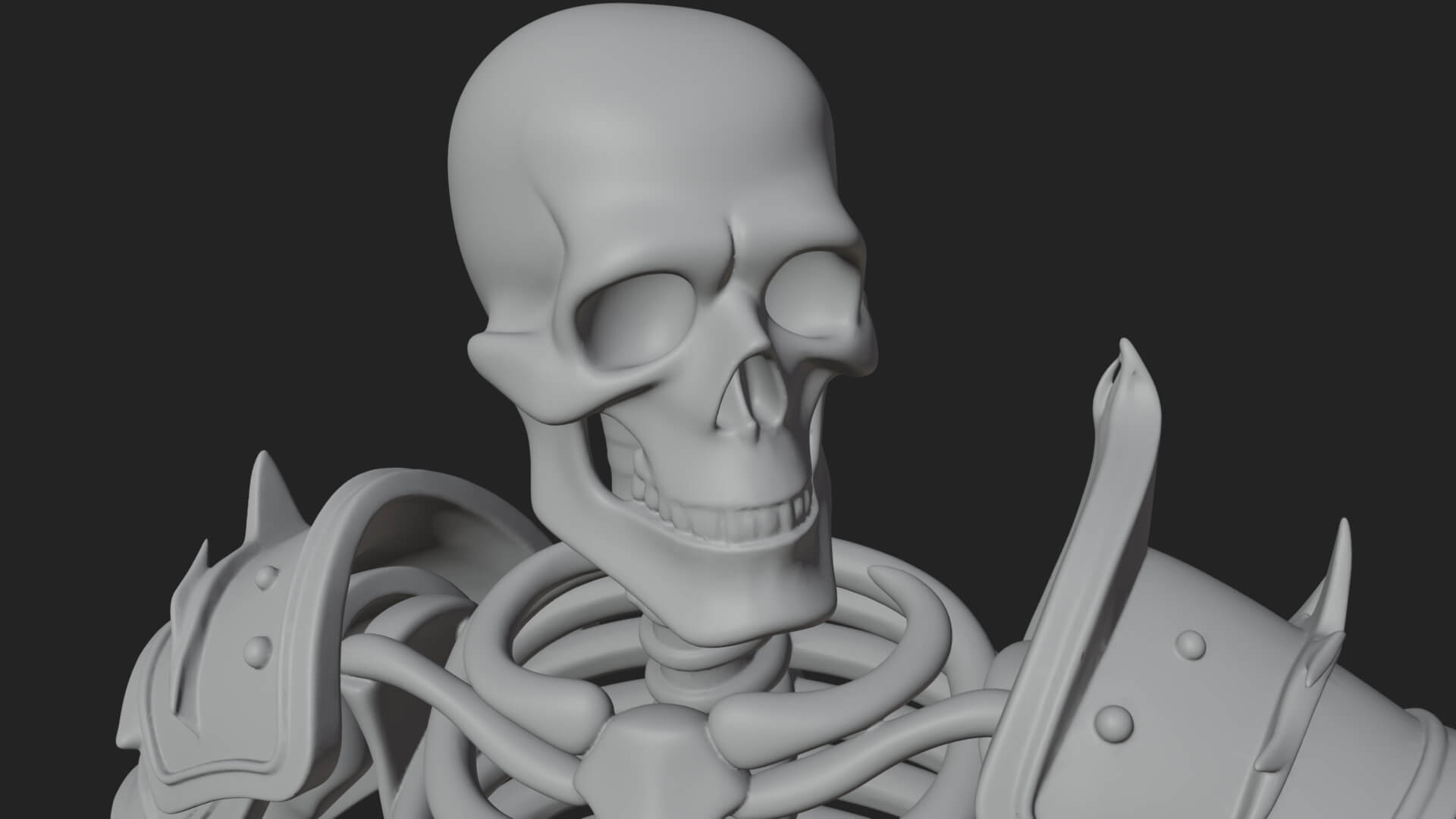 Skeleton Warrior Statue Design 22 3D Print Model 3D Model