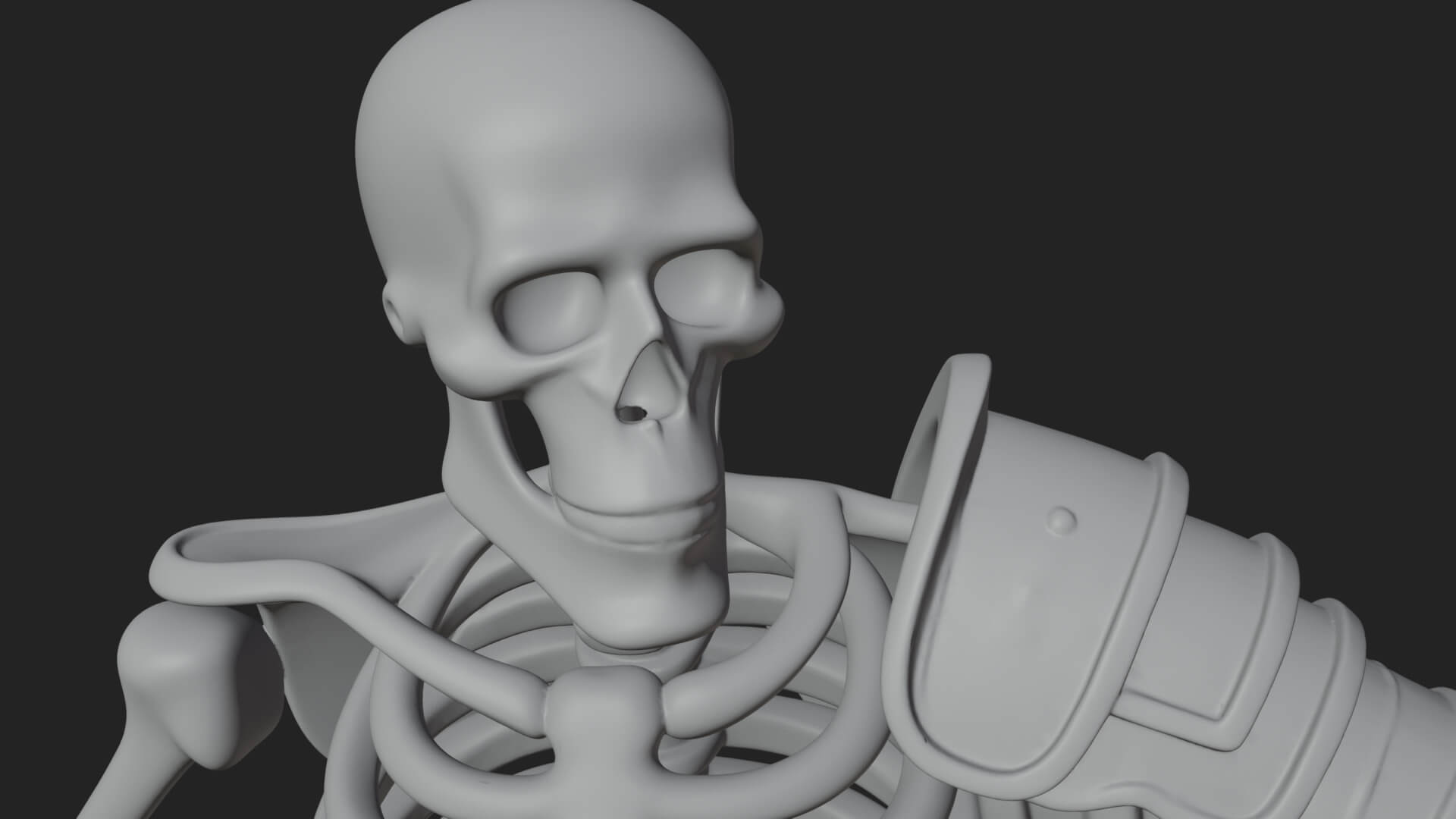 Skeleton Warrior Statue Design 23 3D Print Model 3D Model
