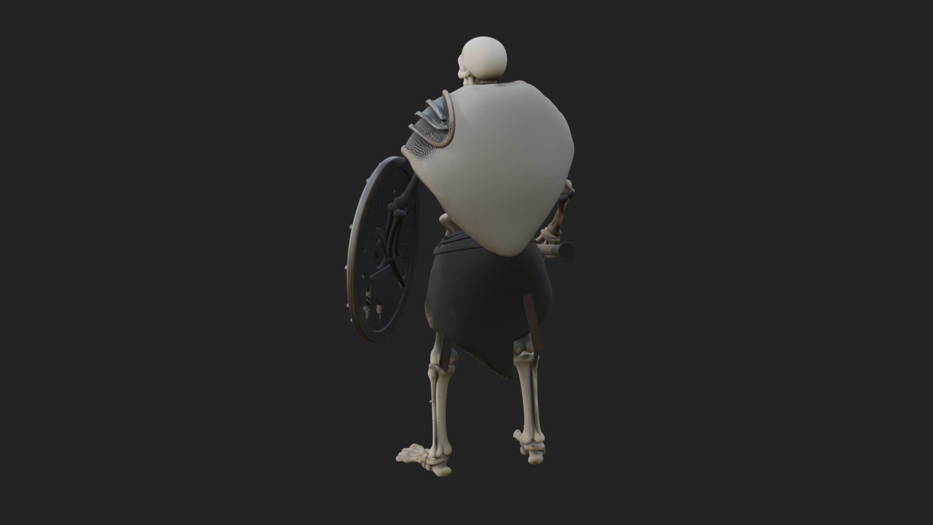 Skeleton Warrior Statue Design 9 3D Print Model 3D Model