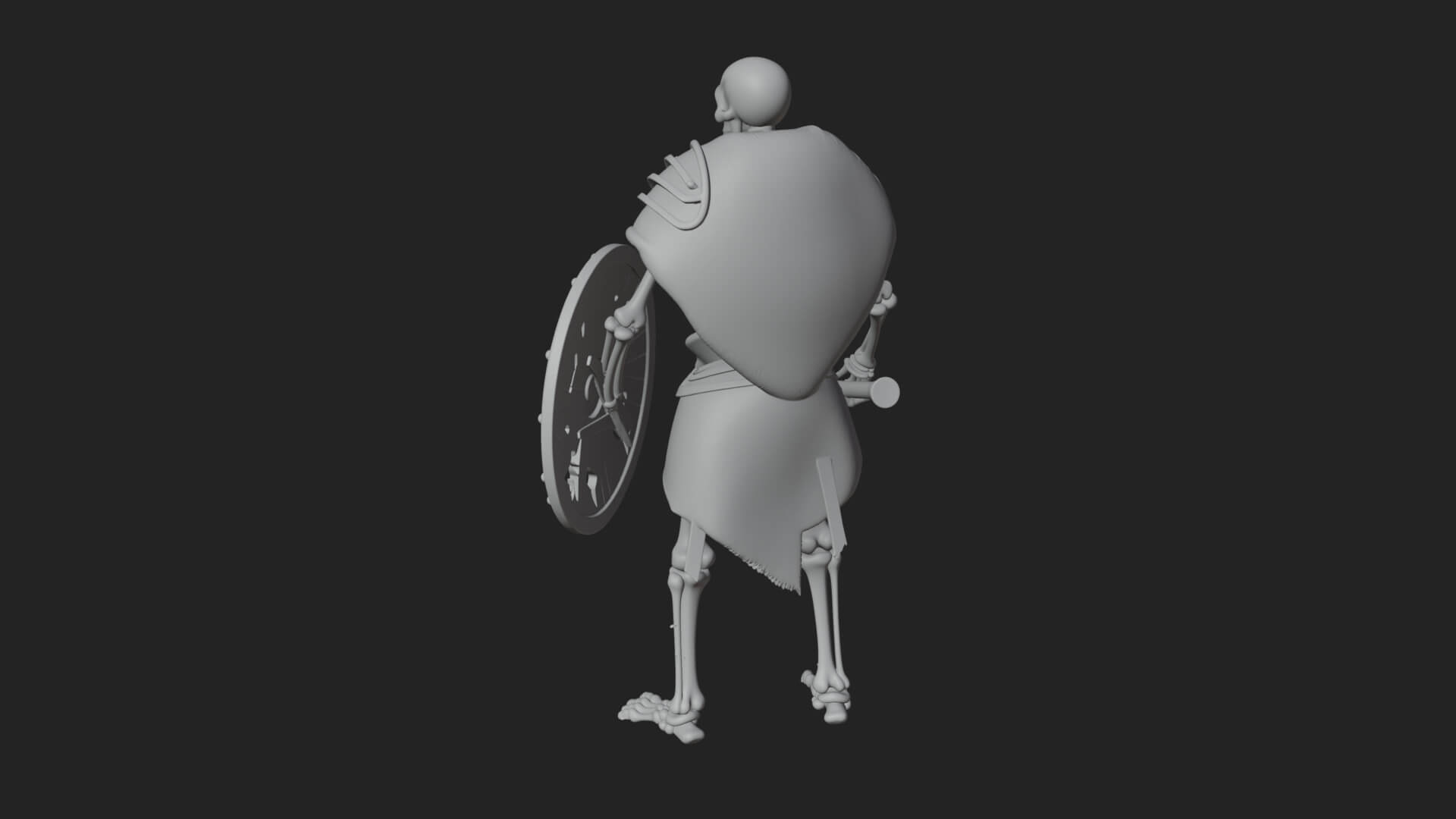 Skeleton Warrior Statue Design 9 3D Print Model 3D Model
