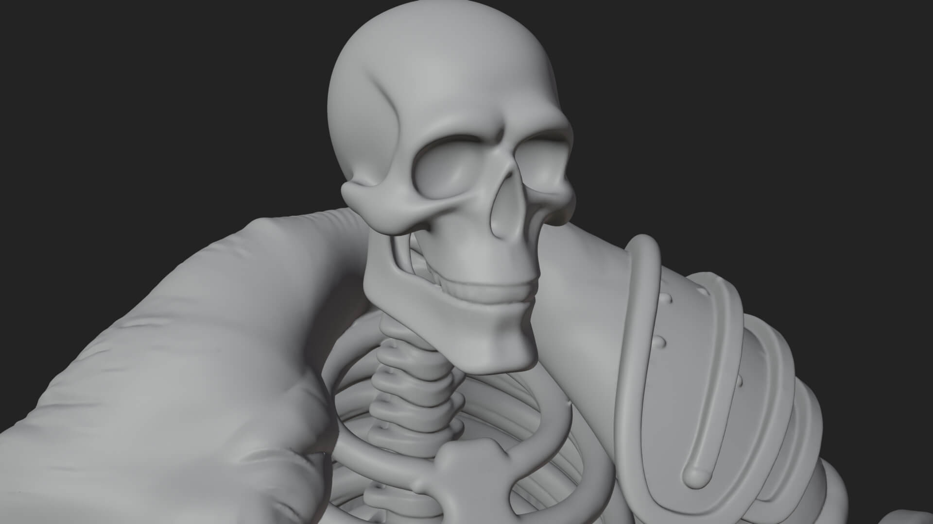 Skeleton Warrior Statue Design 9 3D Print Model 3D Model