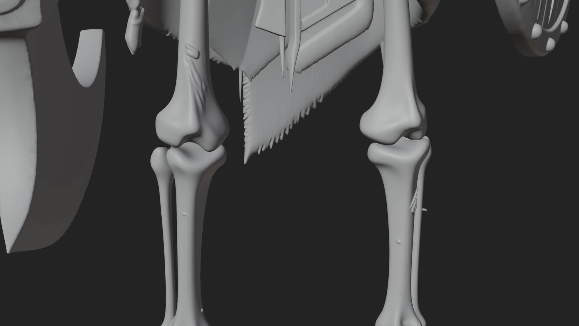 Skeleton Warrior Statue Design 9 3D Print Model 3D Model
