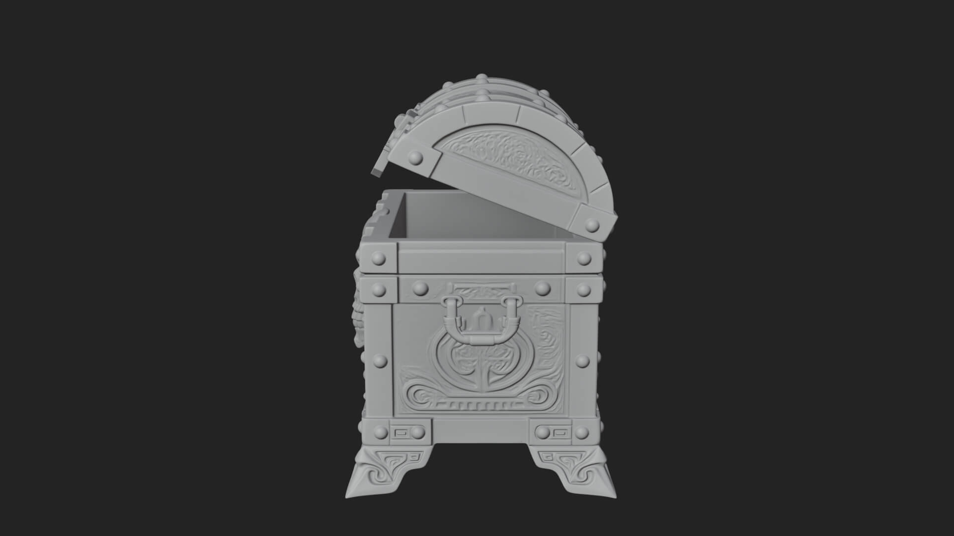 Skull Bone Treasure Chest Model Design 3 3D Print Model 3D Model