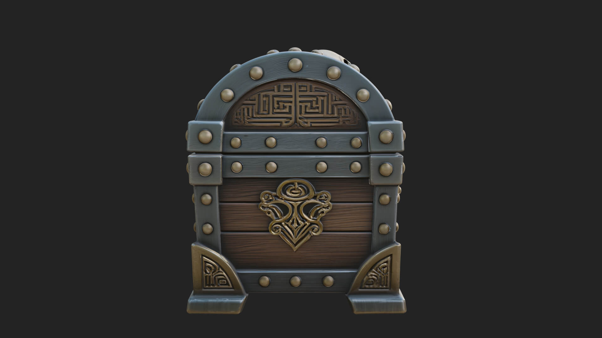 Skull Bone Treasure Chest Model Design 5 3D Print Model 3D Model