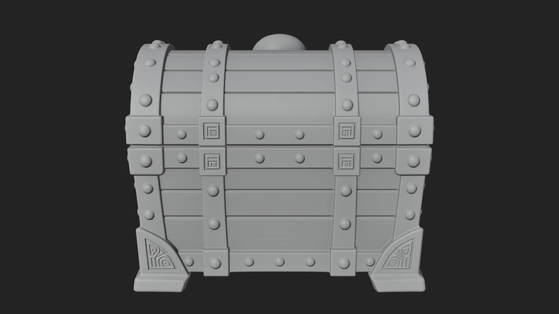 Skull Bone Treasure Chest Model Design 5 3D Print Model 3D Model