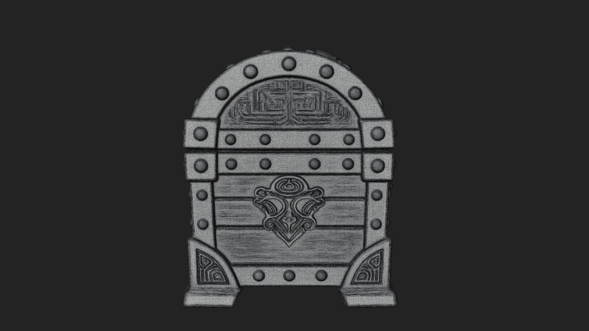Skull Bone Treasure Chest Model Design 5 3D Print Model 3D Model