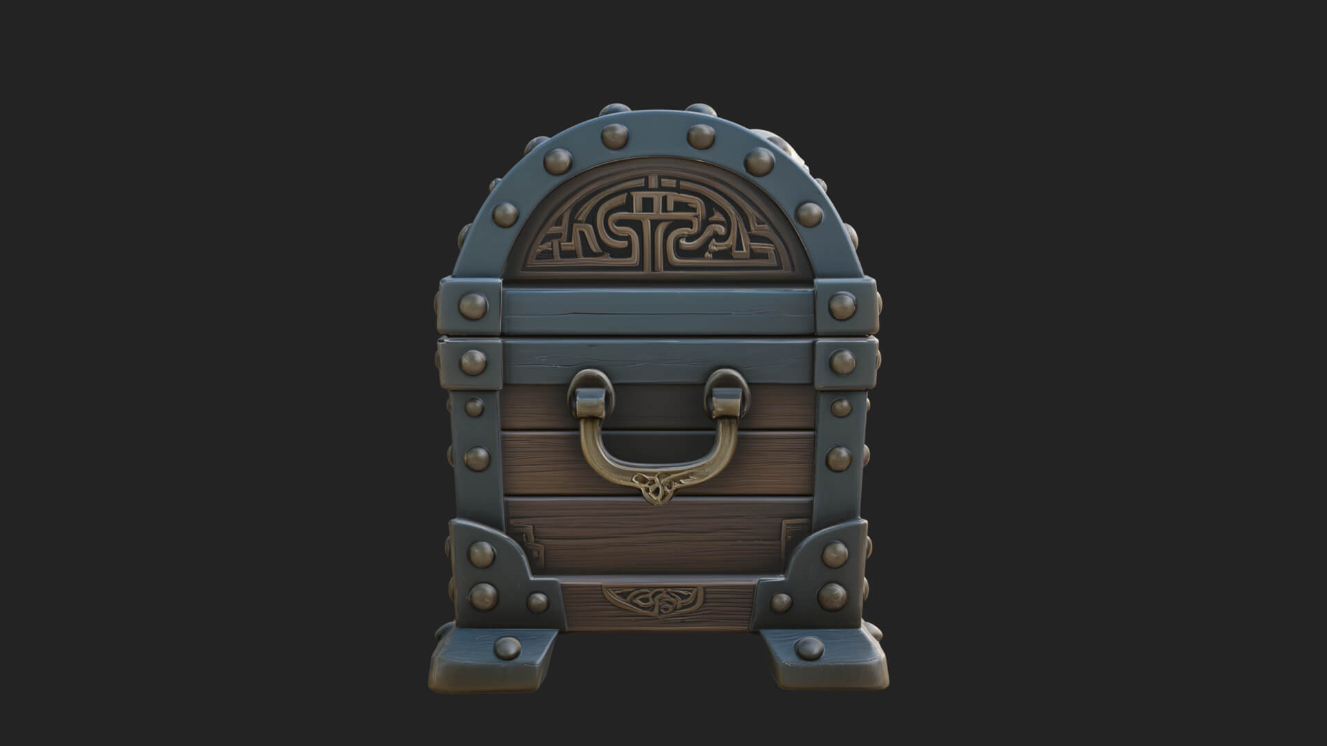 Skull Bone Treasure Chest Model Design 6 3D Print Model 3D Model