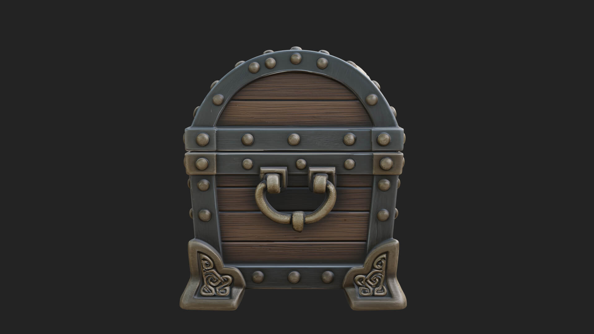 Skull Bone Treasure Chest Model Design 7 3D Print Model 3D Model